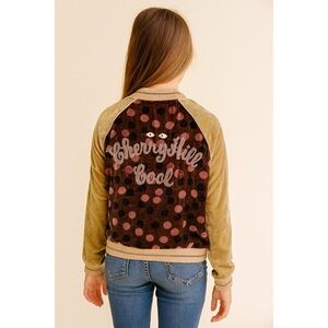 Scotch & Soda Scotch R’Belle Girls Velour Bomber Jacket Cherryhill Cool